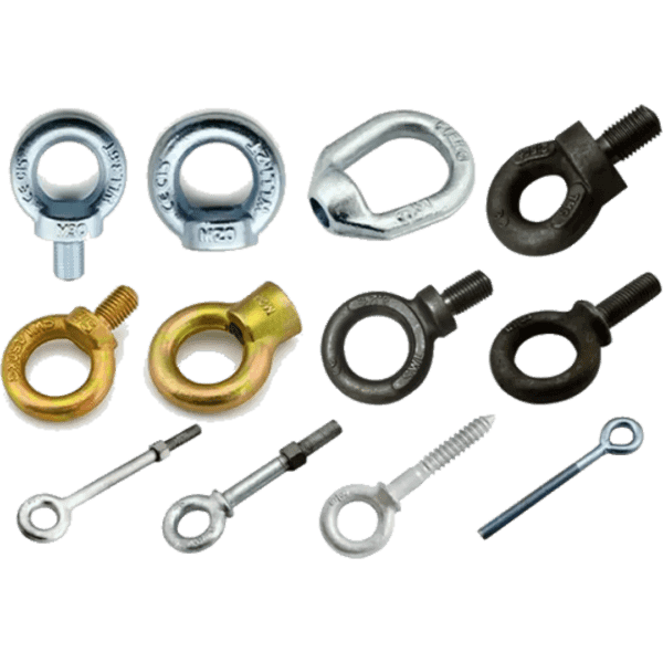 Eye bolts and nuts
