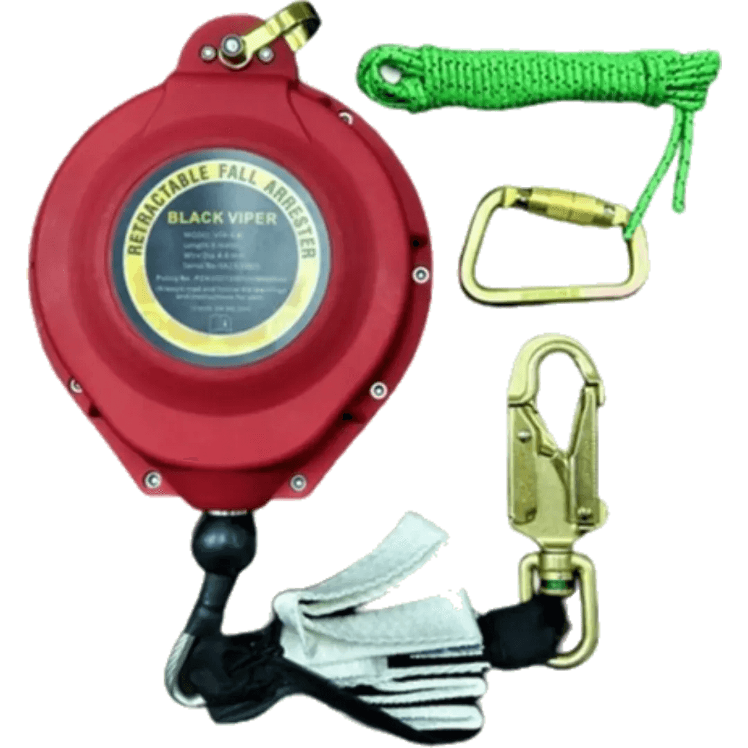 RETRACTABLE FALL ARRESTER Cut out transparent RETRACTABLE FALL ARRESTER