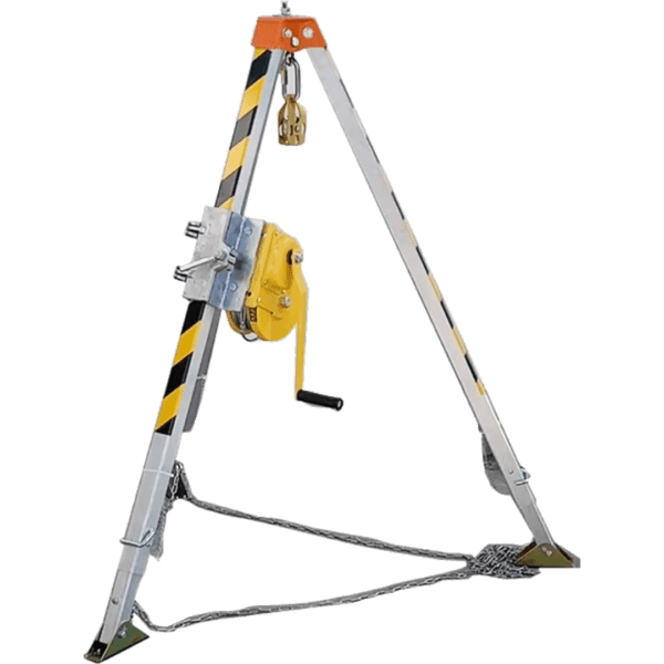 Rescue tripods with winch