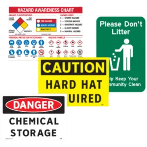 Safety sign boards